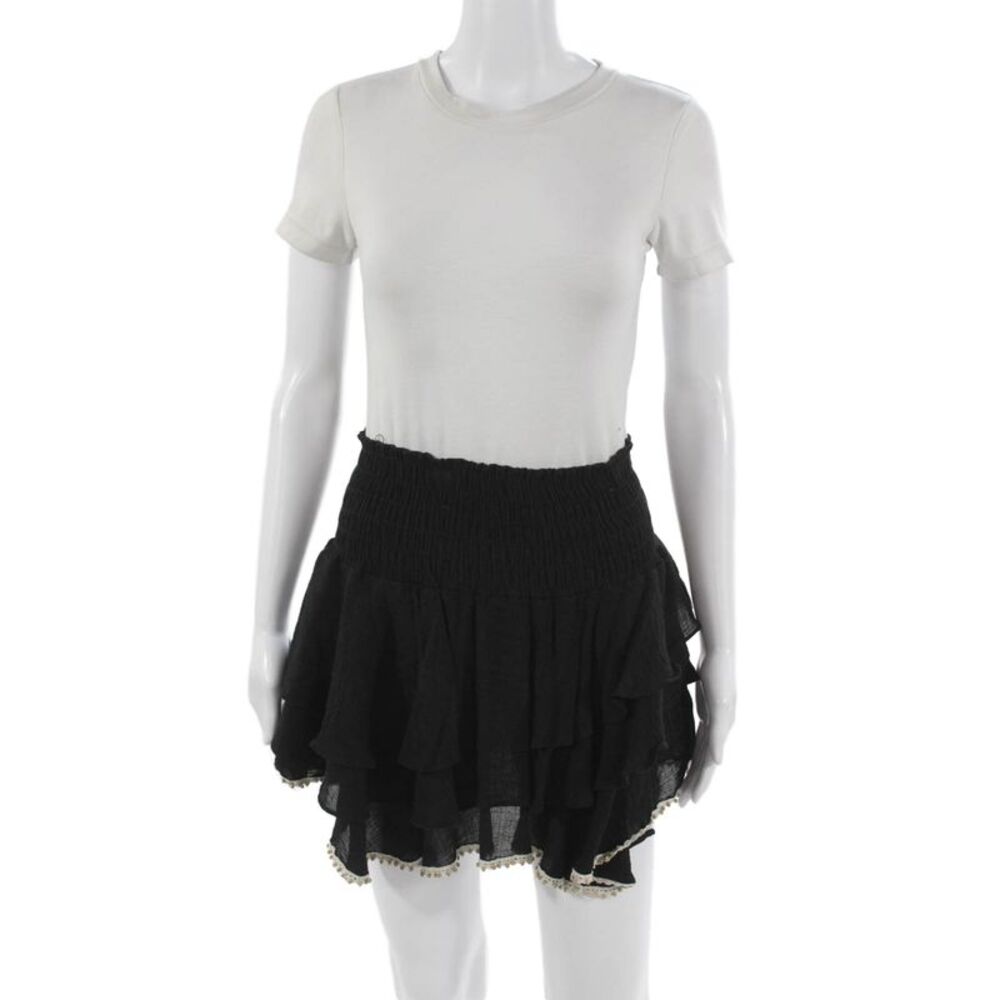 T Bags Los Angeles Womens Mini Skirt Black 65% Tencel 35% Rayon Size M